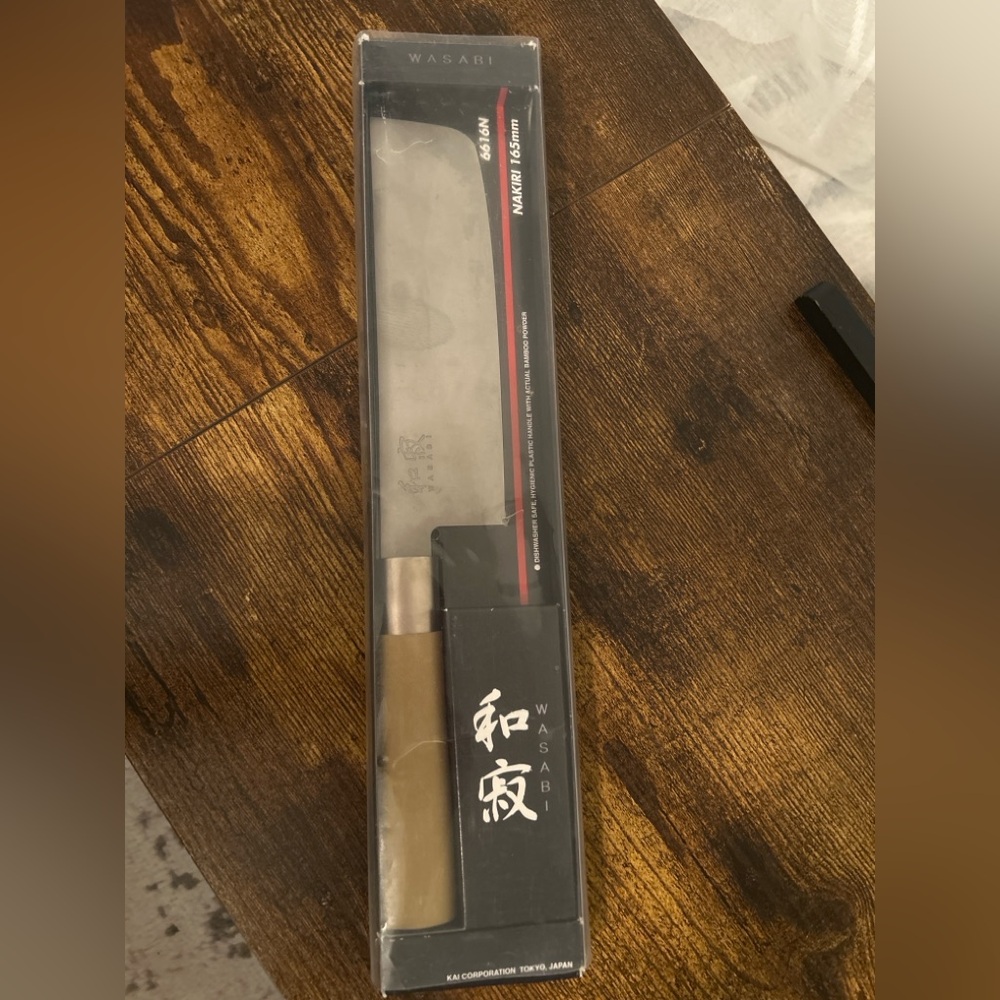 Kai Wasabi Nakiri 165 mm (6.5”) Knife – New in Box